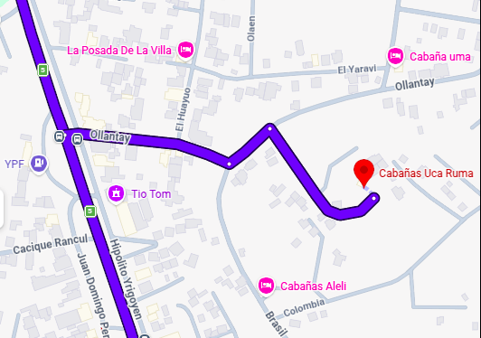 Cómo llegar a Cabañas Uca Ruma desde Ruta 5